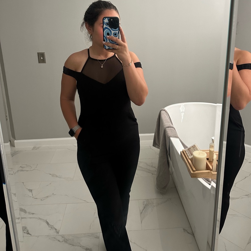 BCBGeneration Black Jumpsuit size:4 (worn once)
